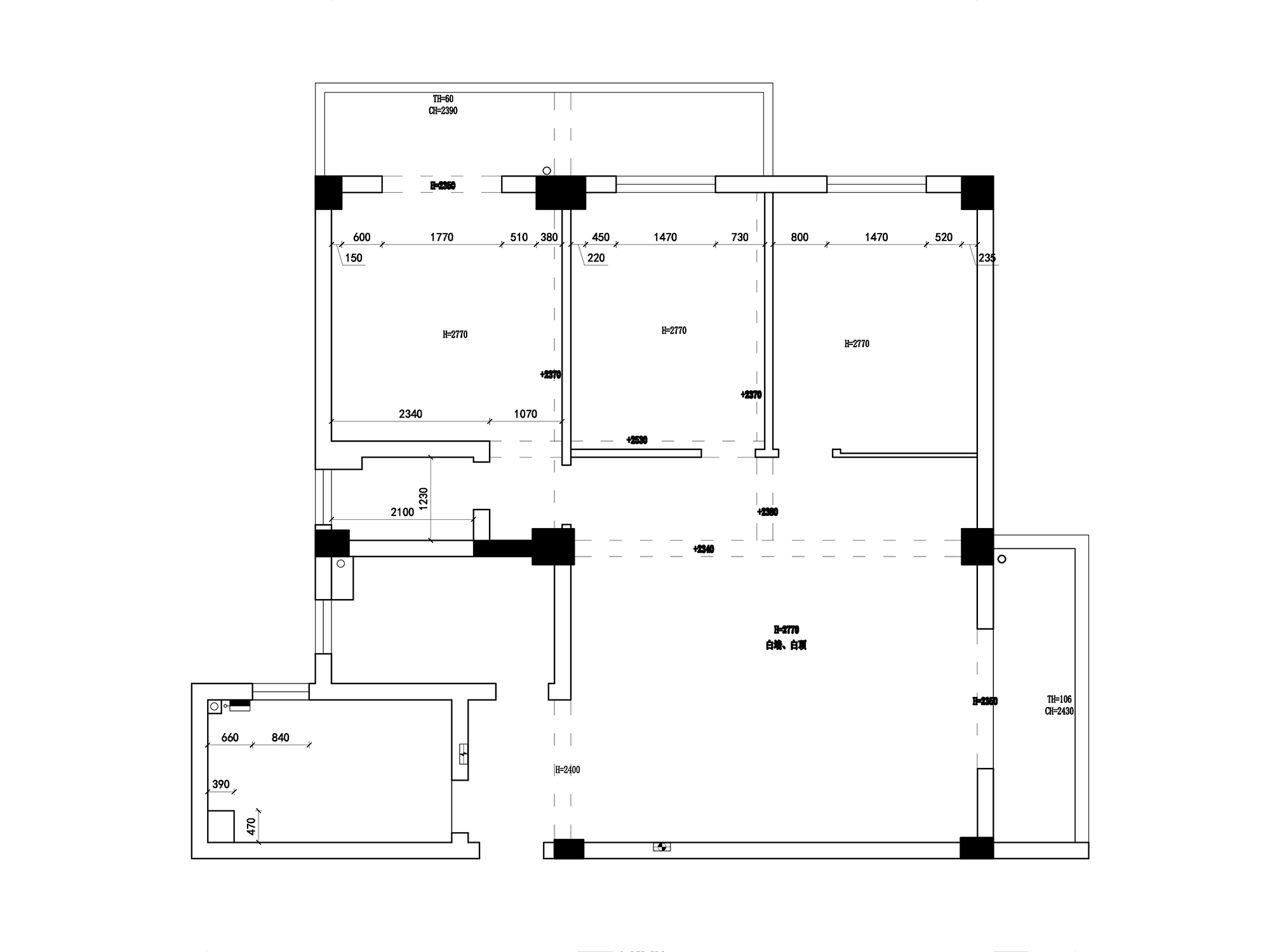 城市大廈130㎡現(xiàn)代黑白灰